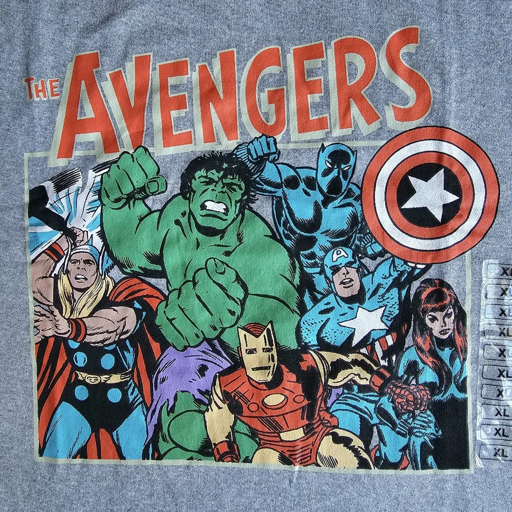 The AVENGERS Marvel Graphic T-Shirt size XL Gray Short Sleeve Women's XL NWT - Picture 2 of 2